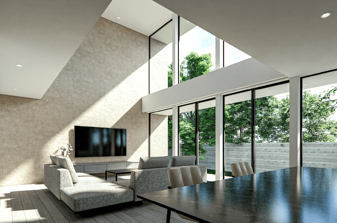 SE構法で実現した大空間リビング