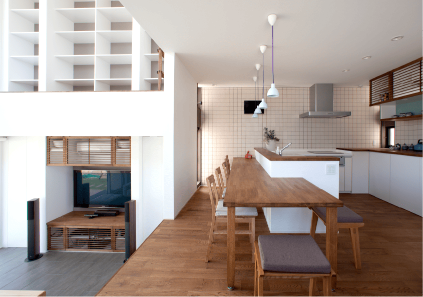 高い耐震性のスキップフロア