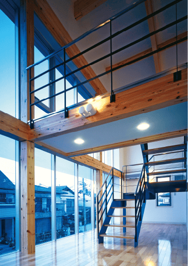 狭小地や変形地でも実現できる自由な空間